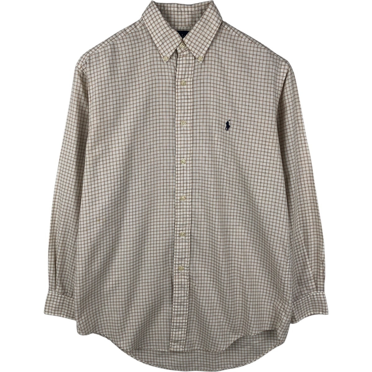 古着 ラルフローレン Ralph Lauren YARMOUTH 長袖 ボタンダウンチェックシャツ メンズM相当/eaa659329