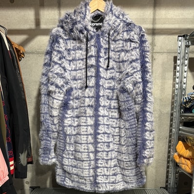 Supreme Faux Fur Hooded Coat "Purple"