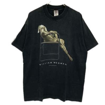 フルーツオブザルーム 90s ブラック William Wegman Tシャツ XL