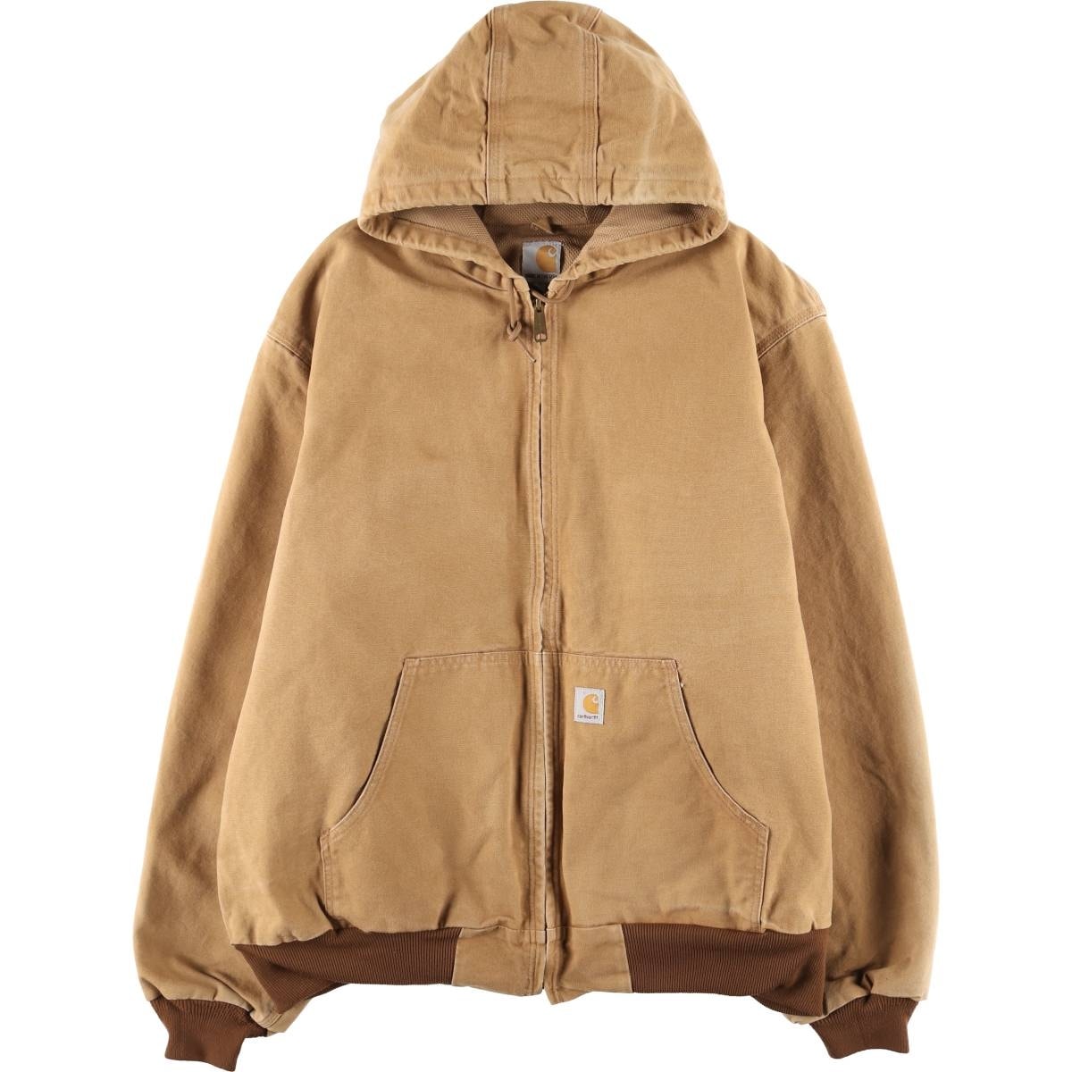 古着 カーハート Carhartt アクティブジャケット ダックフルジップパーカー USA製 メンズXXL相当/eaa606415