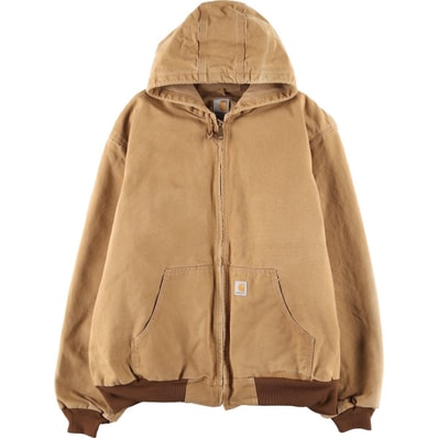 古着 カーハート Carhartt アクティブジャケット ダックフルジップパーカー USA製 メンズXXL相当/eaa606415