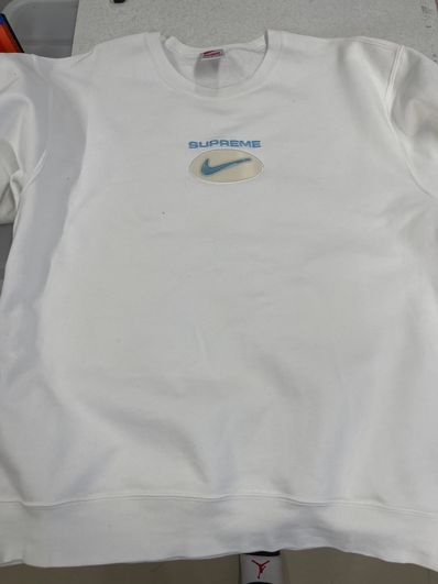 Supreme / Nike Jewel Crewneck "White"