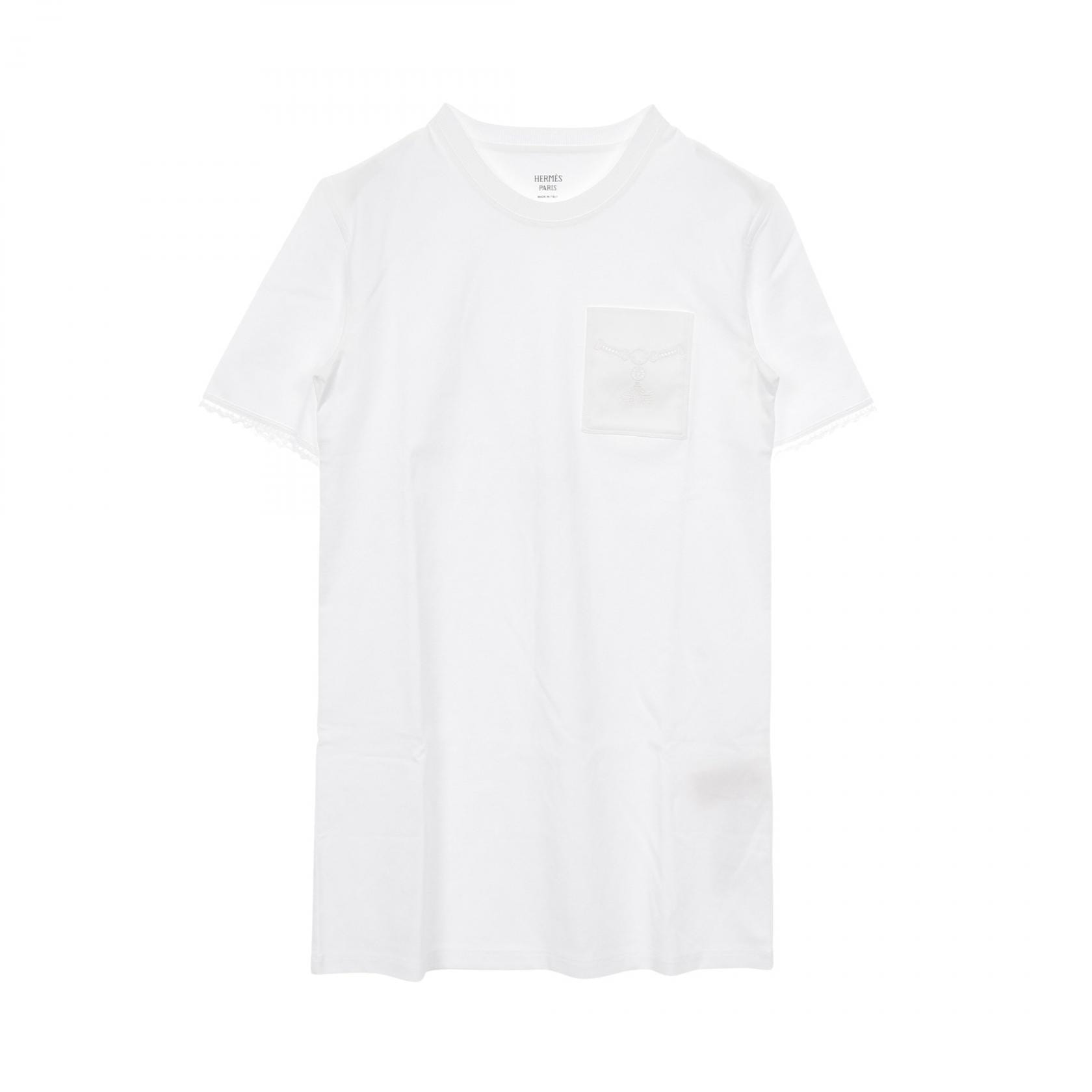 エルメス HERMES Palefroi ワンピース 衣料品 トップス コットン ホワイト レディース ホワイト系 【中古】