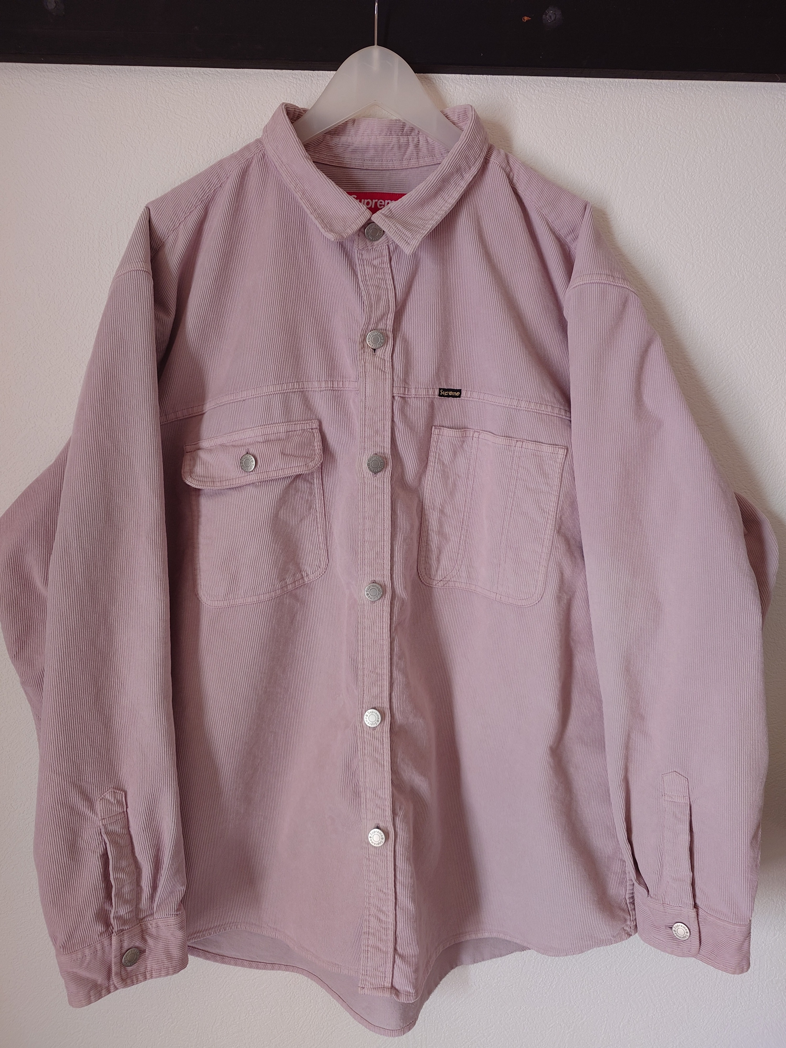 Supreme Washed Corduroy Shirt "Pink"
