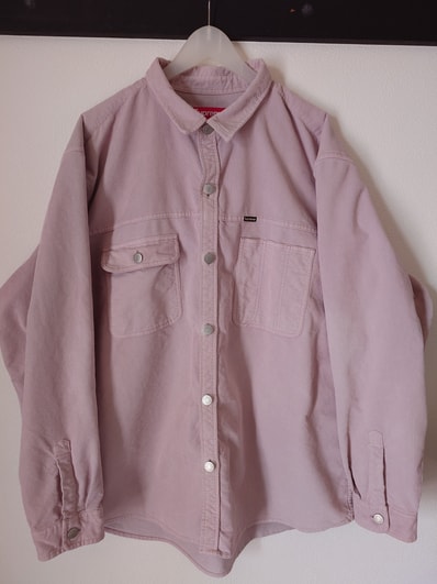 Supreme Washed Corduroy Shirt "Pink"