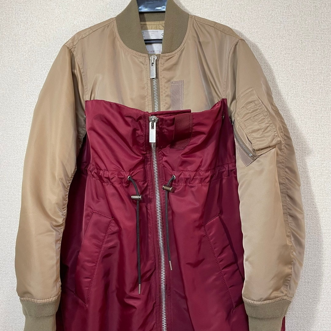 22年モデル sacai サカイ ドッキング MA1 ブルゾン