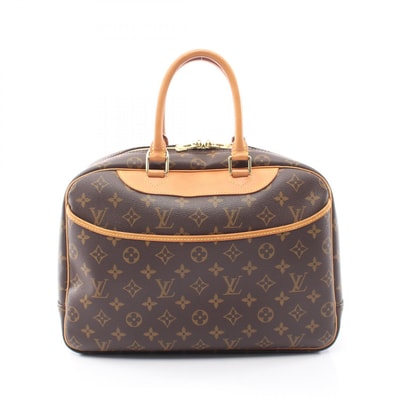 ルイ・ヴィトン LOUIS VUITTON ドーヴィル ボーリングヴァニティ ハンドバッグ バッグ PVCコーティングキャンバス レザー モノグラム レディース ブラウン系 M47270 【中古】