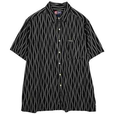 古着 ラルフローレン Ralph Lauren CHAPS チャップス 総柄 半袖 コットンシャツ ボックスシャツ メンズXL相当/eaa655881