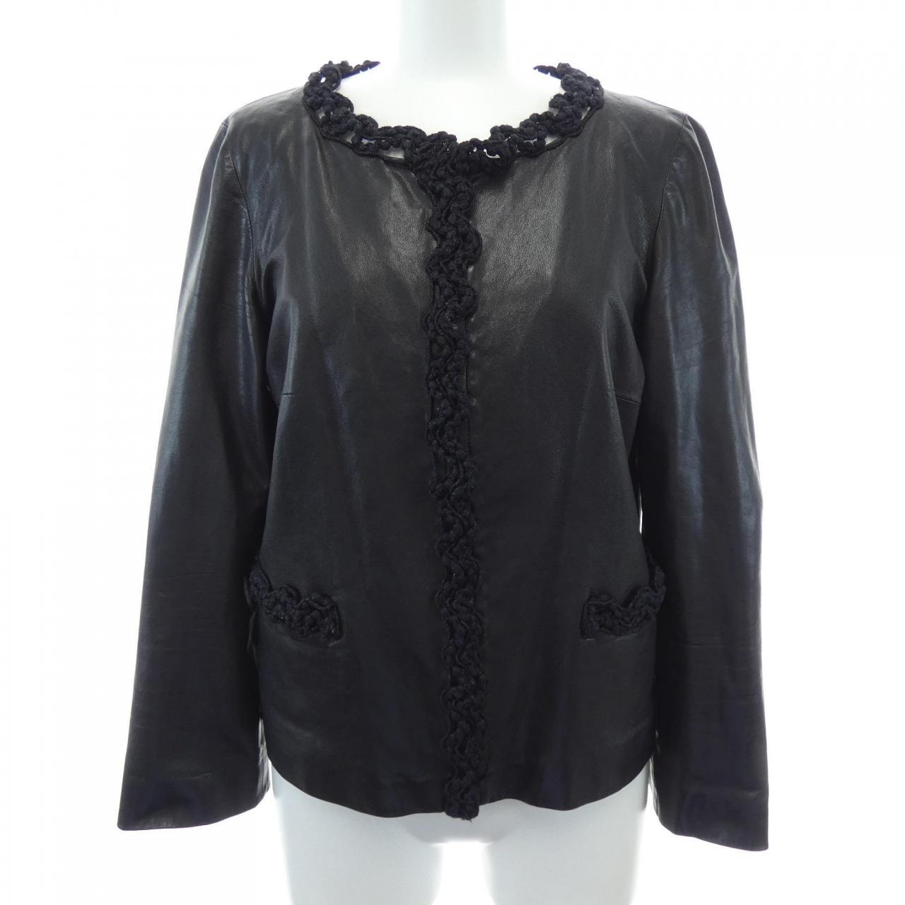 シャネル CHANEL P35592C00082 09A レザージャケット