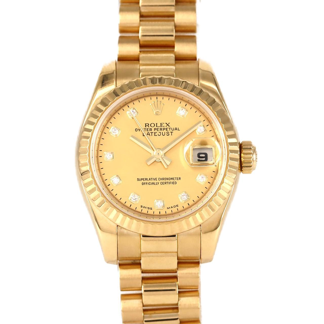 ロレックス デイトジャスト 179178DNG YG 自動巻 D番