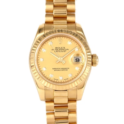 ロレックス デイトジャスト 179178DNG YG 自動巻 D番