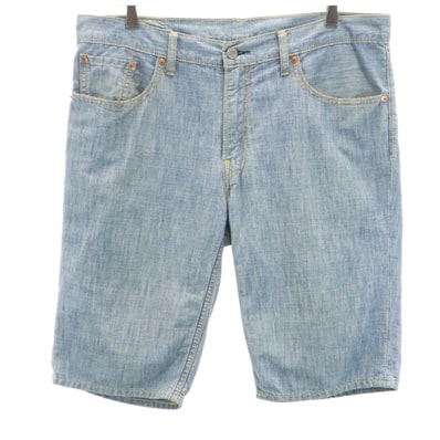 Levi's リーバイス 502 シャンブレー ショートパンツ W34 ブルー