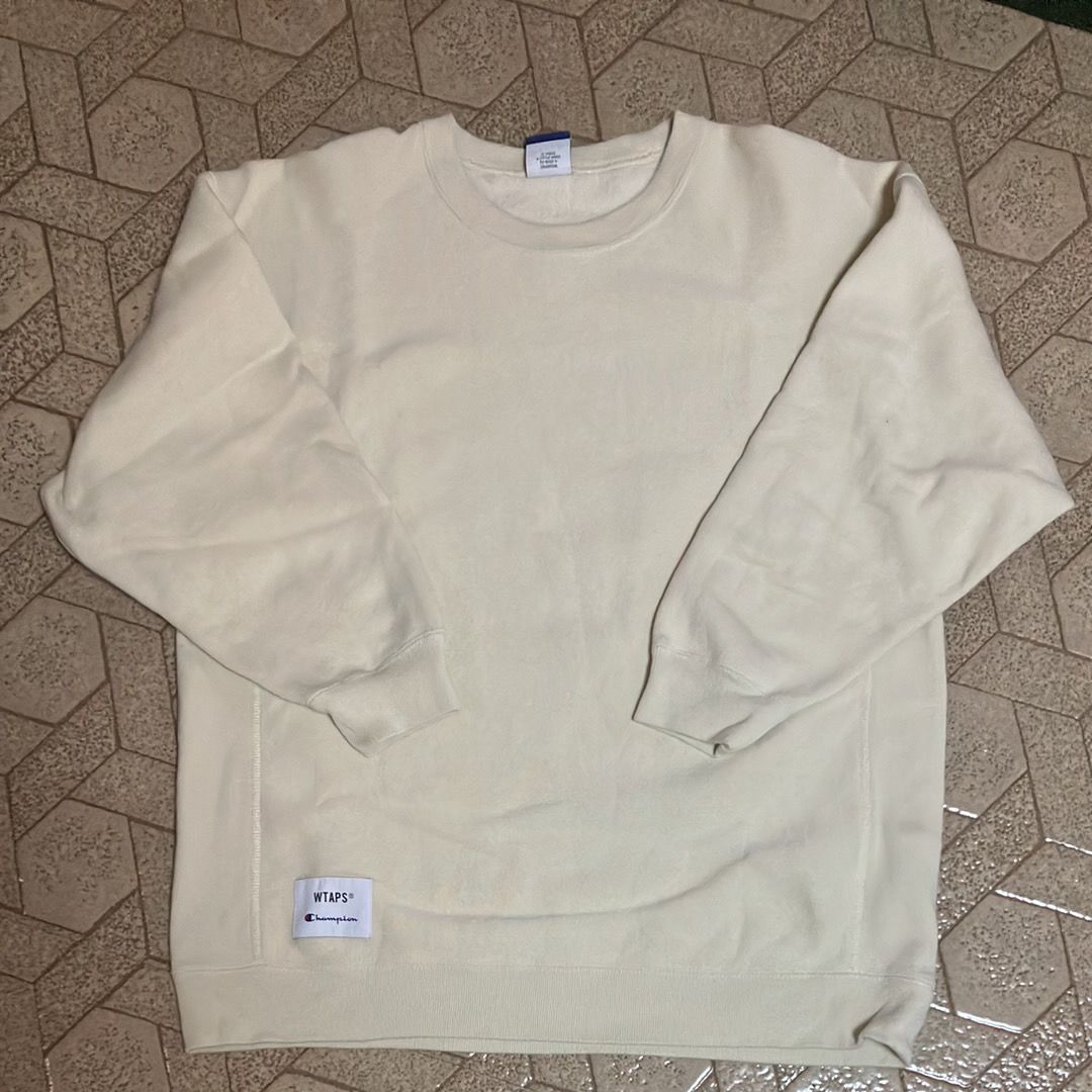 Wtaps ACADEMY / CREW NECK / COTTON. CHAMPION. REVERSE WEAVE "Sand"(782)