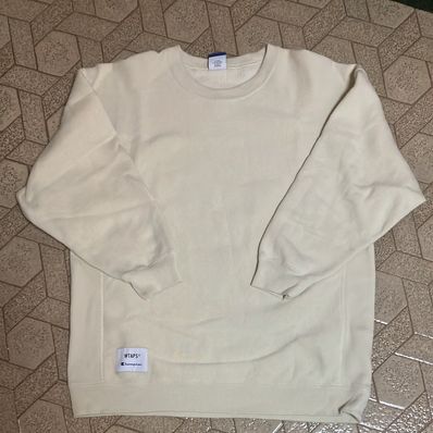 Wtaps ACADEMY / CREW NECK / COTTON. CHAMPION. REVERSE WEAVE "Sand"(782)