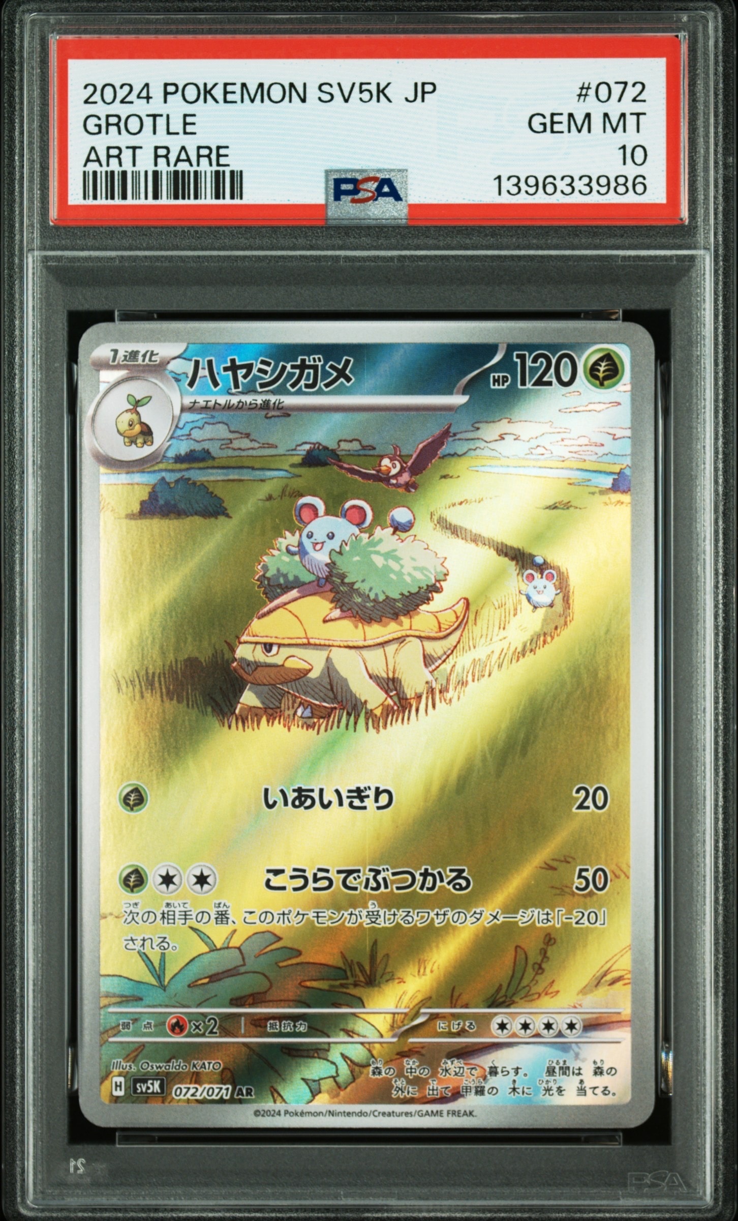 PSA10】ハヤシガメ AR [SV5K 072/071](拡張パック「ワイルドフォース