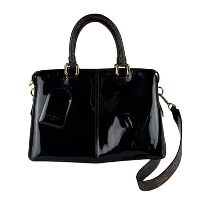 ルイ ヴィトン LOUIS VUITTON ハンドバッグ ショルダーバッグ トート ミロワール パテントレザー/モノグラムキャンバス ブラック/ブラウン ゴールド レディース M54626【中古】 z10371