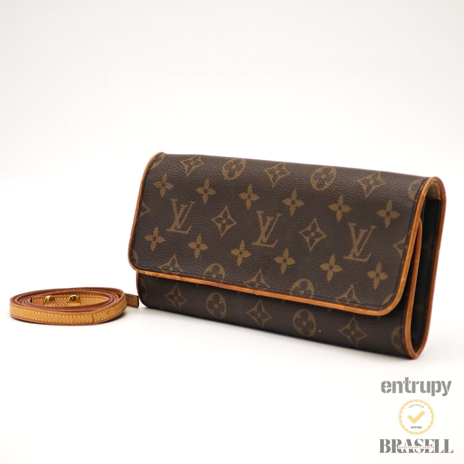 LOUIS VUITTON ルイ・ヴィトン ポシェット・ツイン GM モノグラム ポシェット・ツイン GM M51852 FL1020 ショルダーバッグ Monogram Canvas Brown レディース