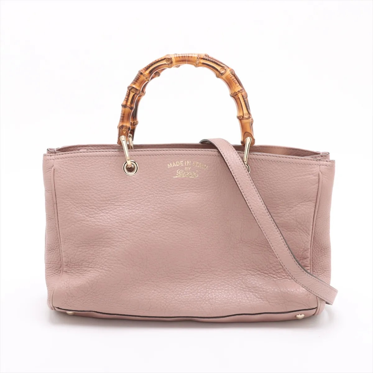 ■美品 グッチ バンブーショッパー 323660 ハンドバッグ レザー