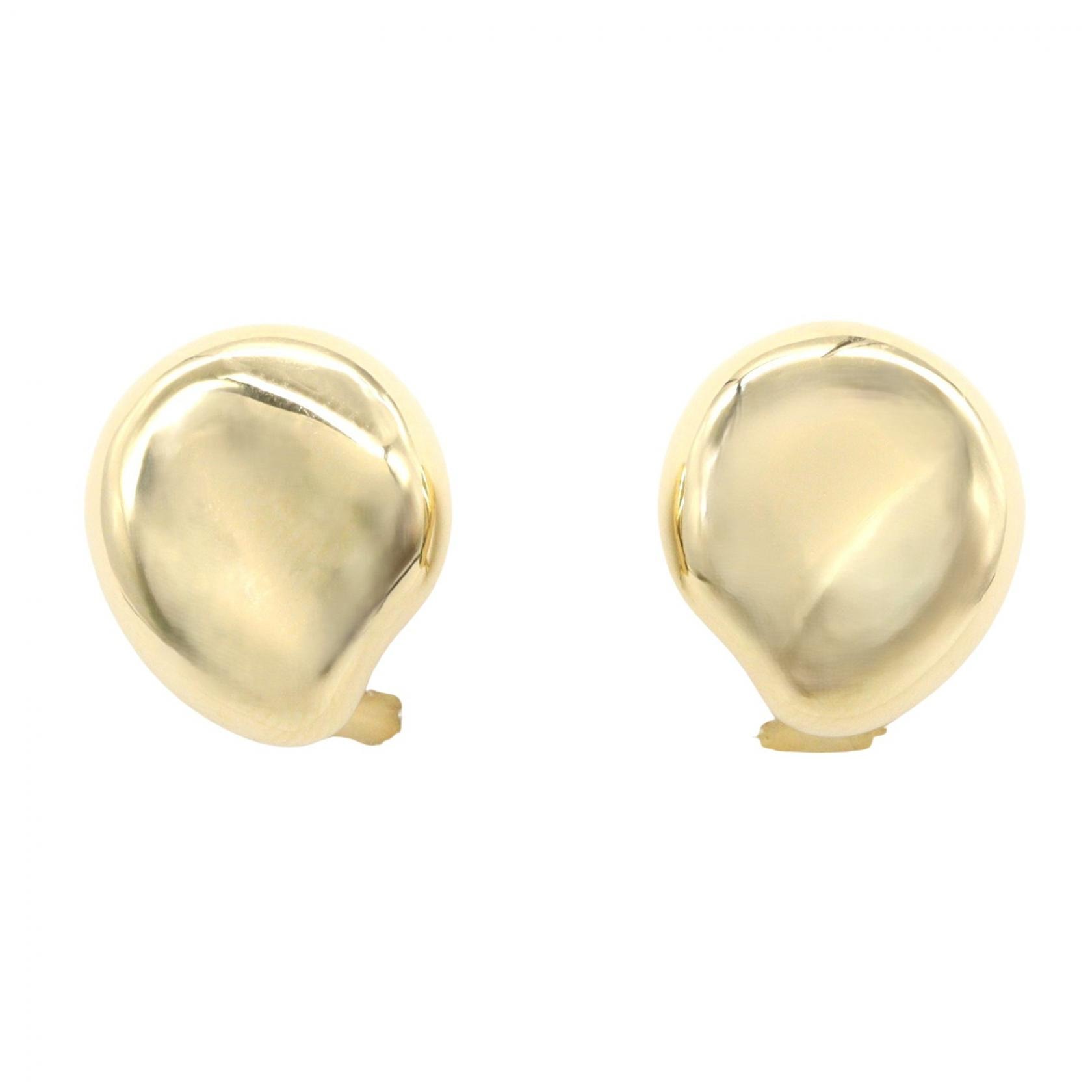ティファニー TIFFANY&CO ビーン イヤリング イヤリング ジュエリー K18(イエローゴールド) レディース ゴールド系 【中古】