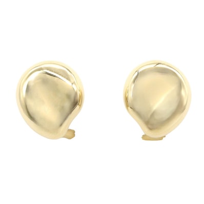 ティファニー TIFFANY&CO ビーン イヤリング イヤリング ジュエリー K18(イエローゴールド) レディース ゴールド系 【中古】