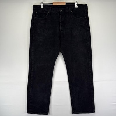 古着 リーバイス Levi's デニム パンツ 501 ストレート ボタンフライ ジーパン 大きいサイズ w40 L30 ブラック系 メンズ