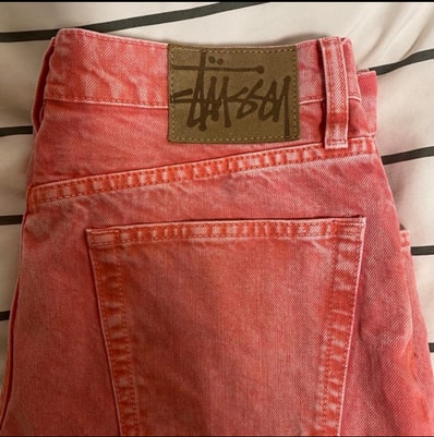 Stussy Double Dye Big 'OL Jeans "Faded Red"
