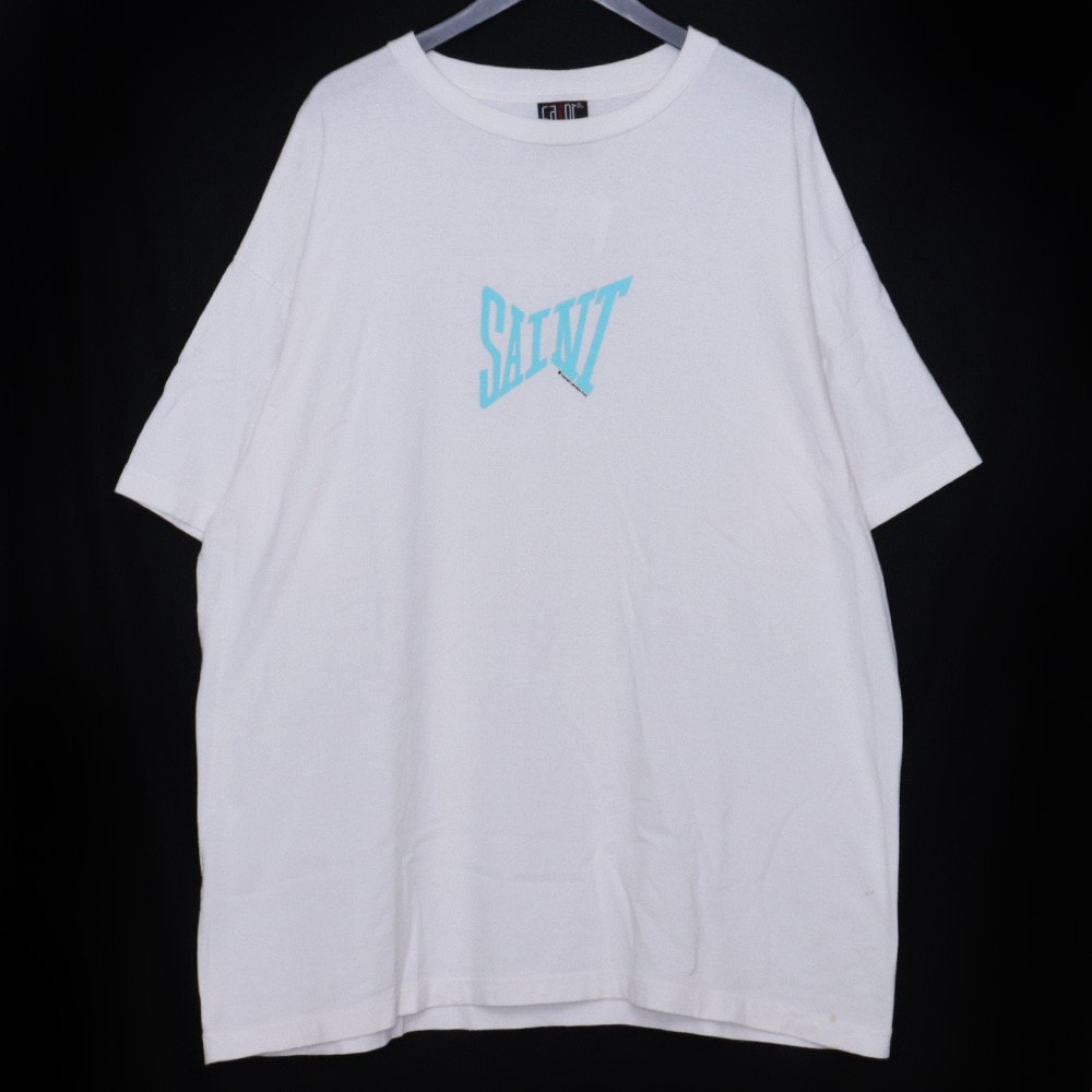 SAINT Mxxxxxx 24SS SS Tee / Ribon Saint "White/Blue"