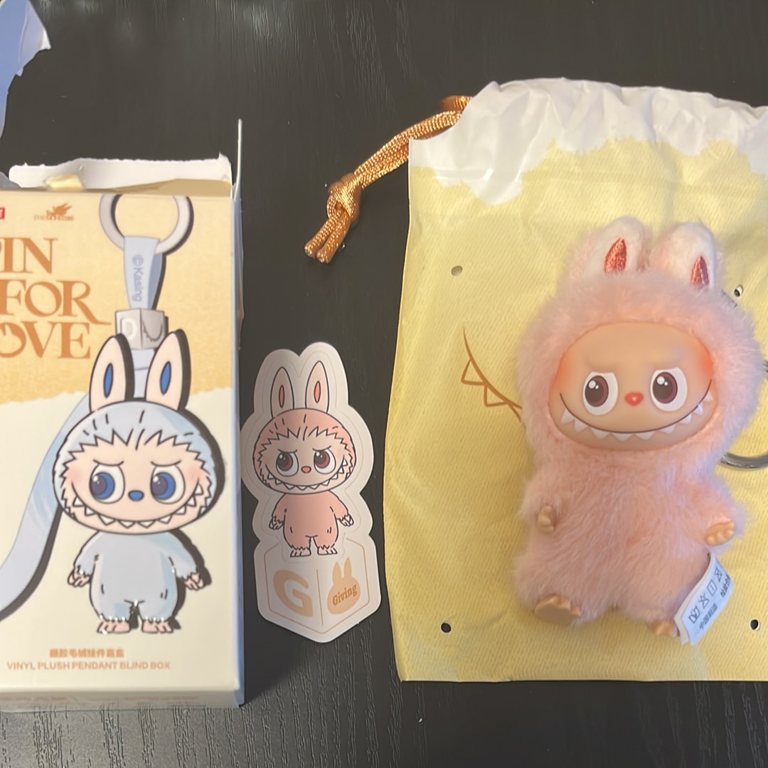POP MART THE MONSTERS (LABUBU) Pin for Love Series-Vinyl Plush Pendant (A-M) G