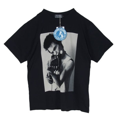 HYSTERIC GLAMOUR ヒステリックグラマー Tシャツ 26SS 02261CT36 DENNIS MORRIS/SID STOCKHOLM 1977 デニス・モリス グラフィック プリント Tシャツ ブラック系 L【極上美品】【中古】