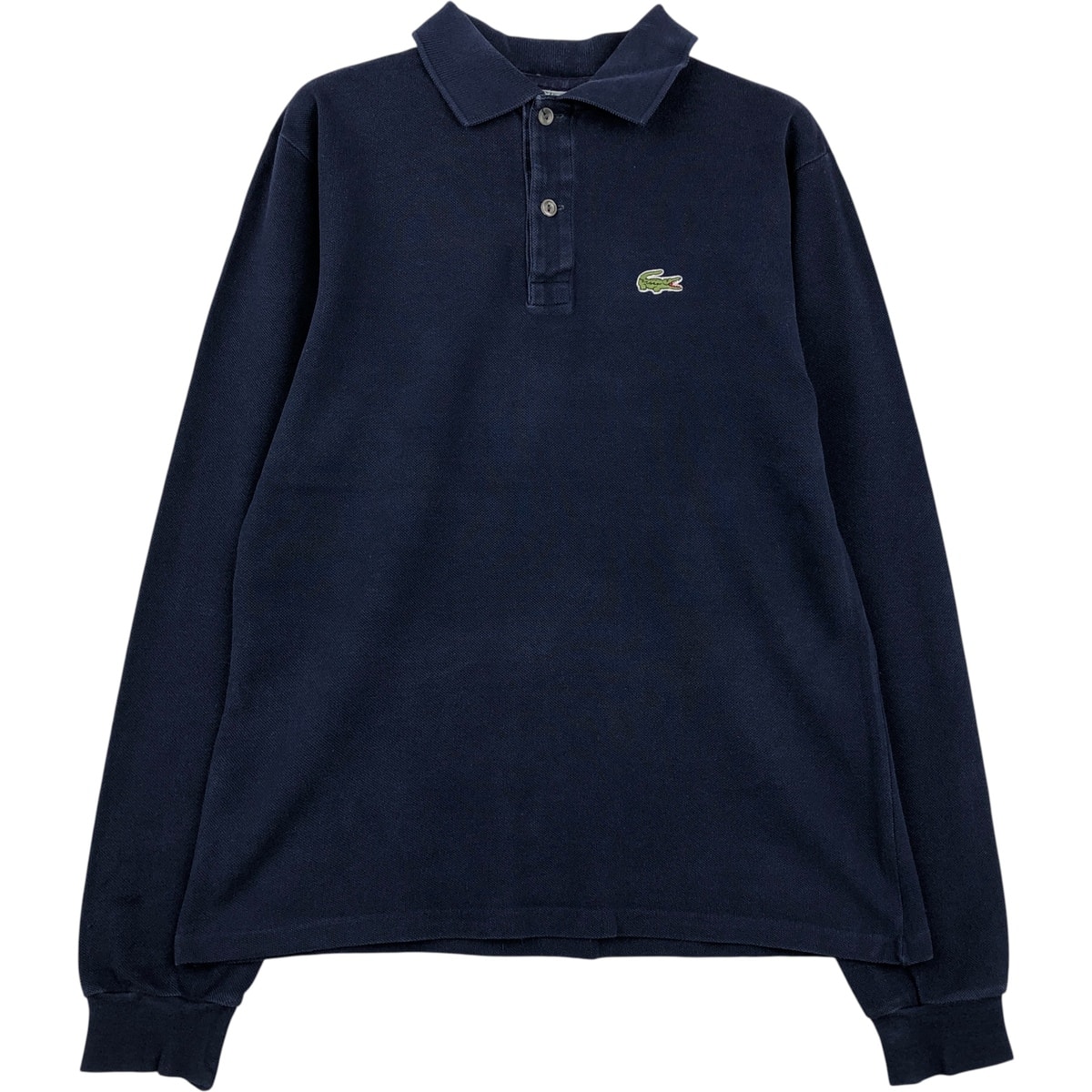 古着 70年代 ラコステ LACOSTE CHEMISE フレンチラコステ 長袖 ポロシャツ フランス製 レディースS相当 ヴィンテージ/eaa615766
