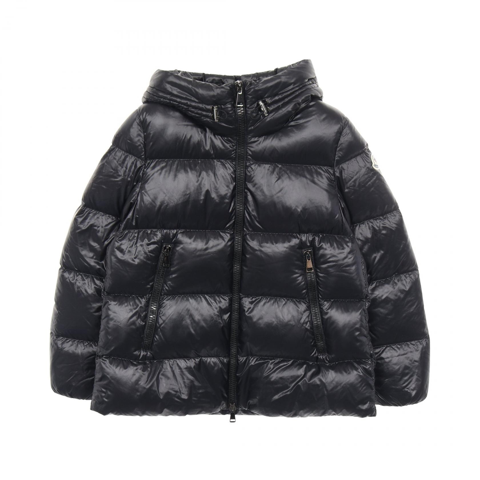 モンクレール MONCLER SERITTE ダウンジャケット 衣料品 アウター ナイロン レディース ブラック系 1A20000 【中古】