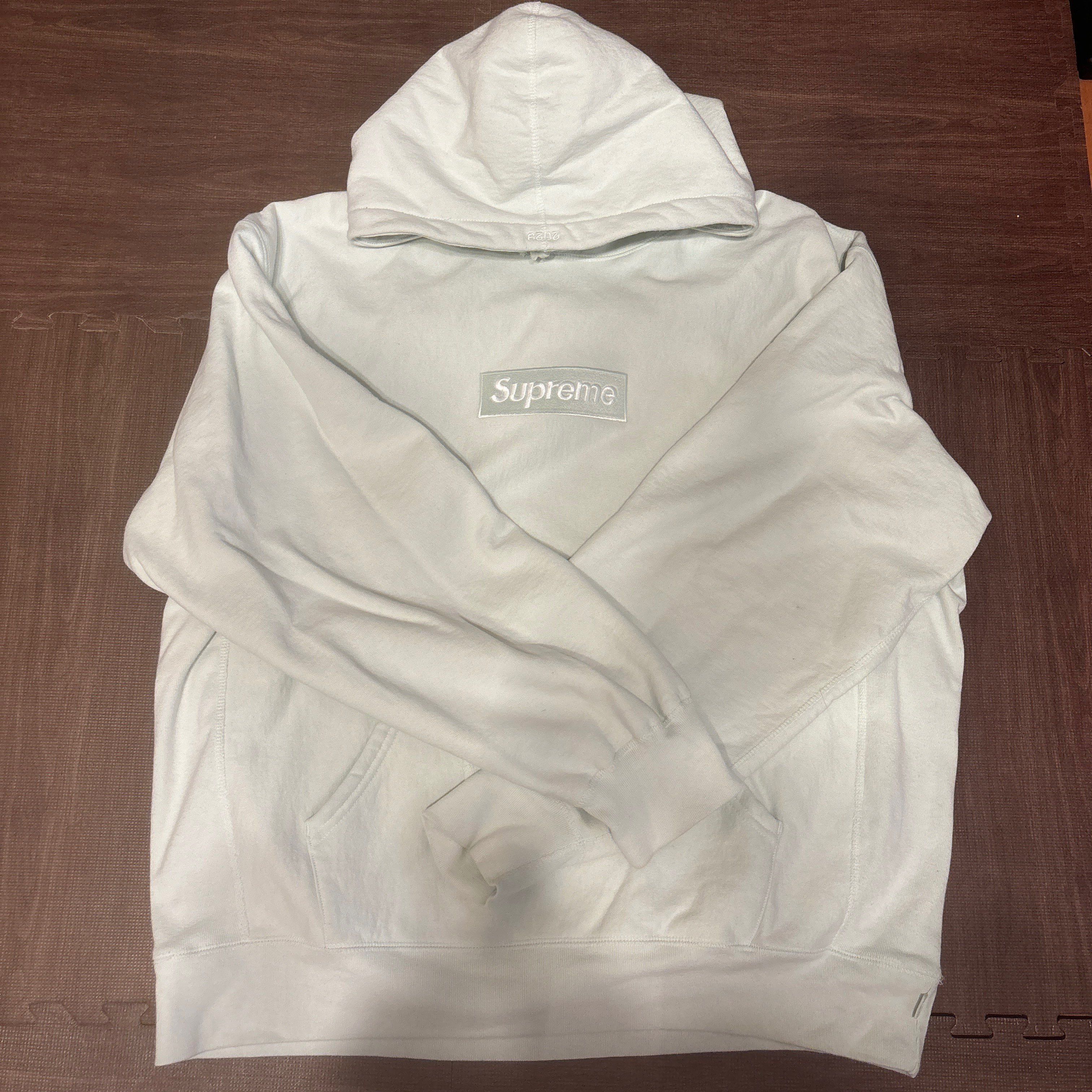 Supreme Box Logo Hooded Sweatshirt "Light Green" (23FW)