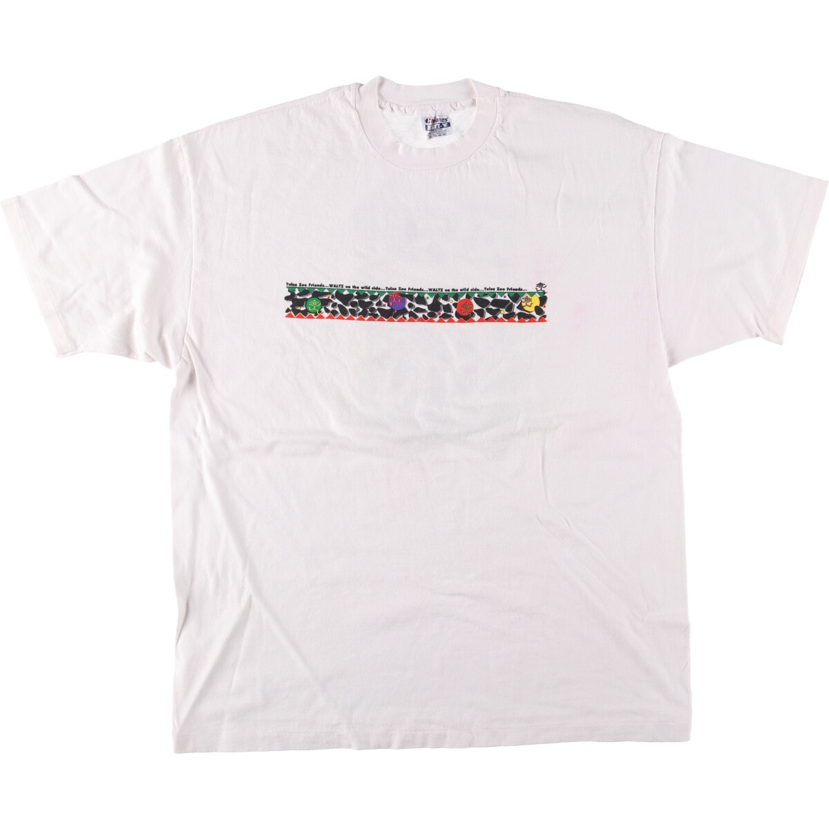 古着 80年代 ヘインズ Hanes BEEFY-T 青タグ プリントTシャツ USA製 メンズXL相当 ヴィンテージ/eaa572529