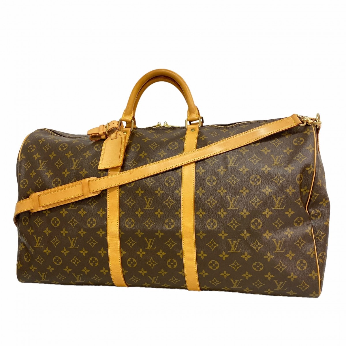 ★最終価格【6gd5295】ルイヴィトン ボストンバッグ モノグラム キーポルバンドリエール60 M41412 ブラウン【中古】メンズ レディース ユニセックス