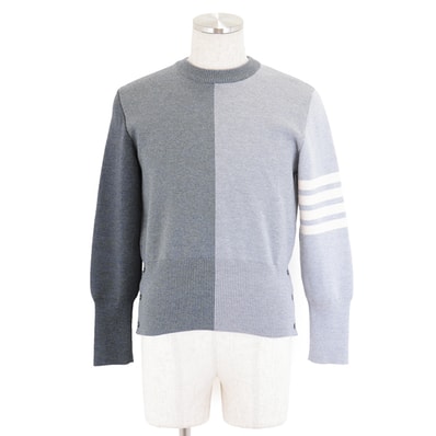 【新品同様】 トムブラウン セーター メンズ グレー 1 THOM BROWNE