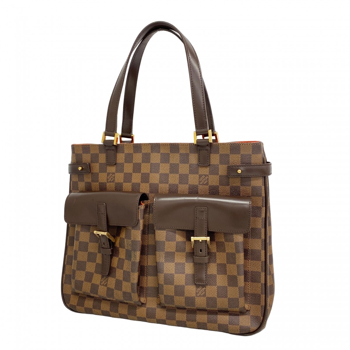 【6db1272】ルイヴィトン トートバッグ ダミエ ユゼス N51128 エベヌ【中古】レディース