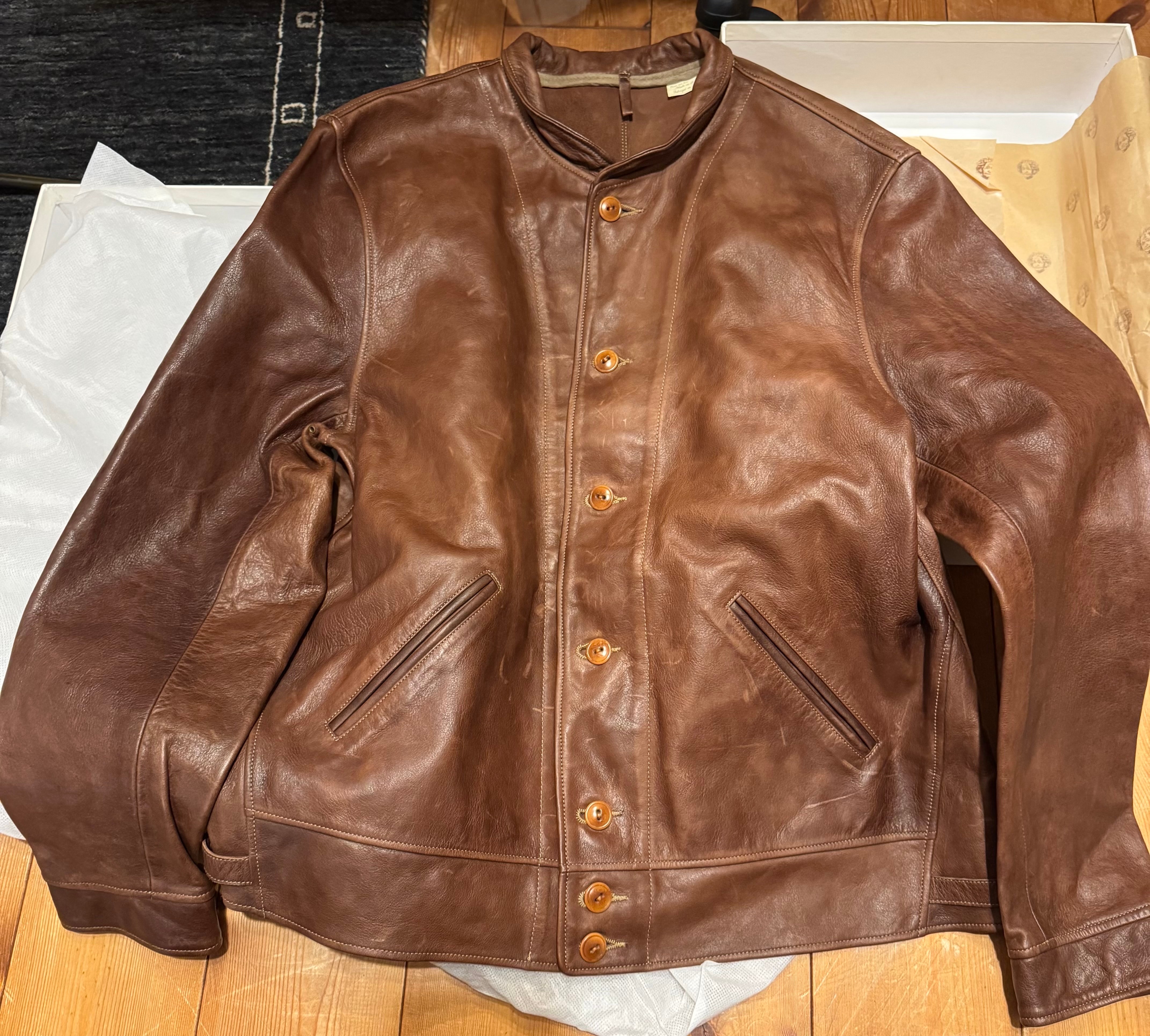 LEVI'S VINTAGE CLOTHING Einstein Jacket MenloCossack Jacket Brown Ｌ 世界限定500着！1stモデル！
