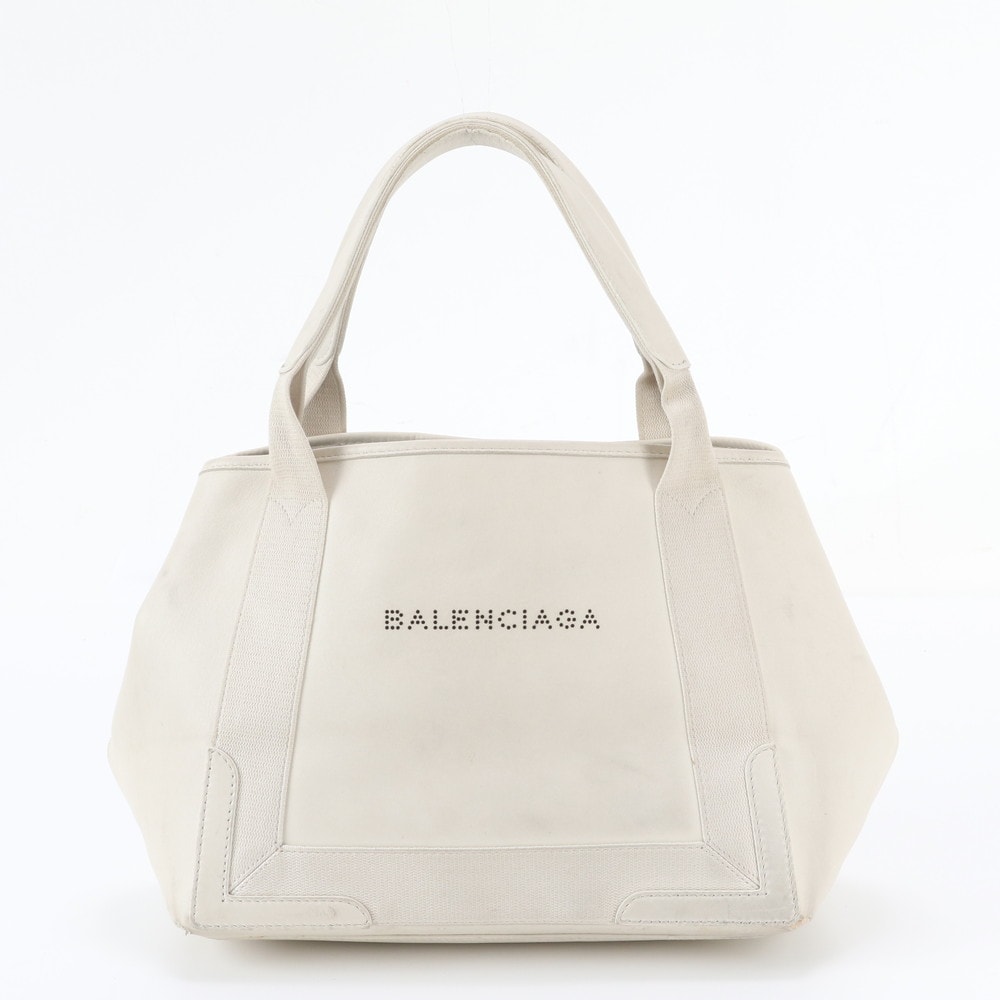 バレンシアガ ネイビー カバス 339933 トート バッグ レザー