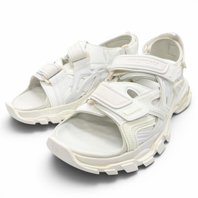 極美品 バレンシアガ サンダル Track ホワイト メンズ 29 617542