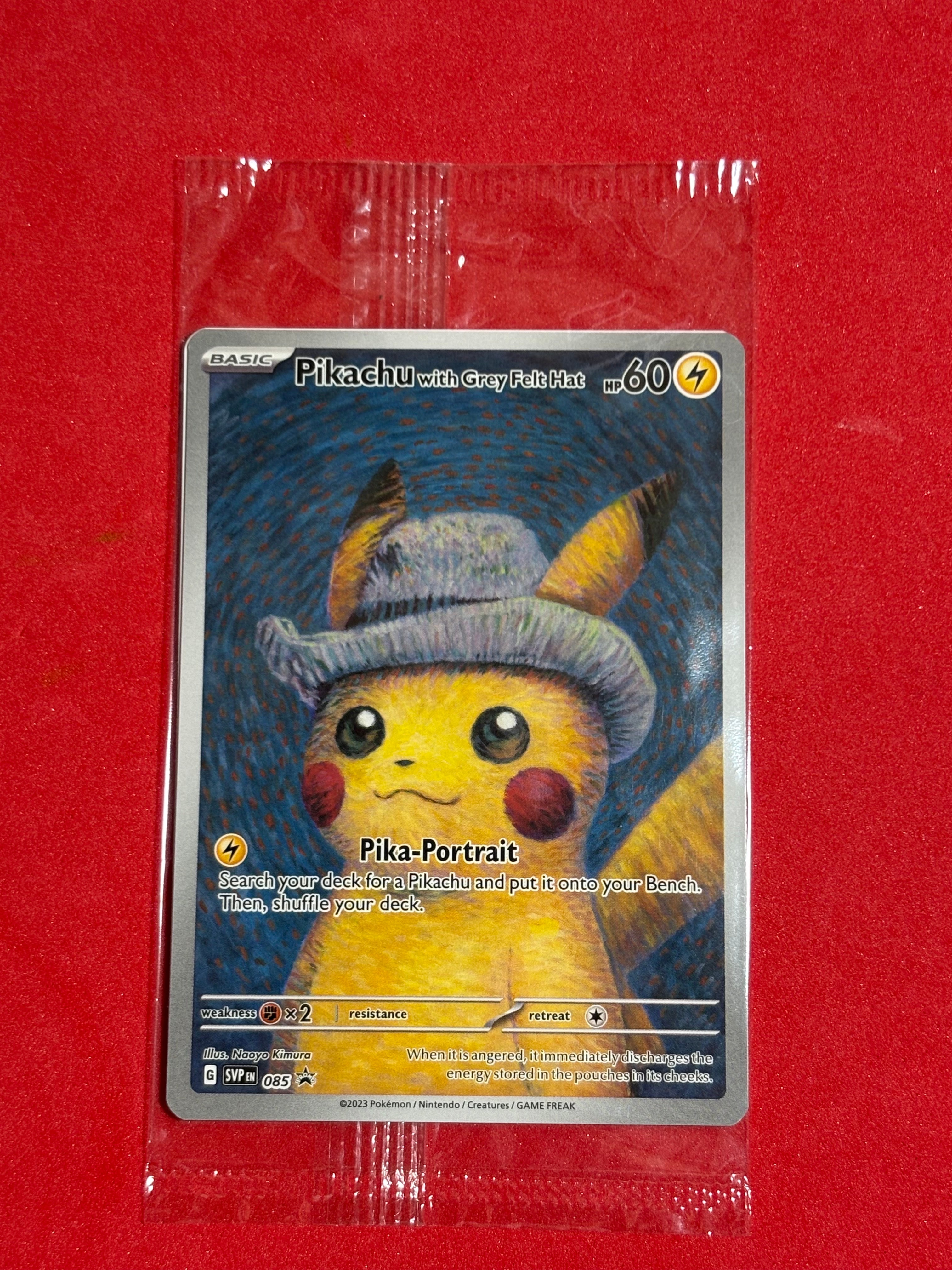 PSA9】ピカチュウ : プロモ [SVP EN 085](「ゴッホ展」 プロモーション