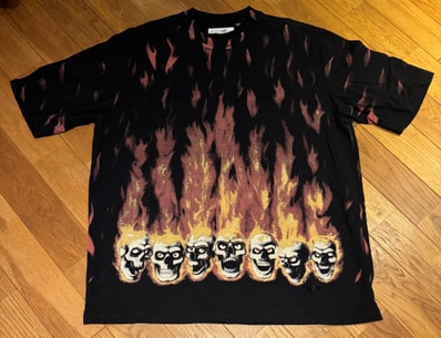 Supreme x MM6 Maison Margiela Liquid Blue Oversized Tee "Black"