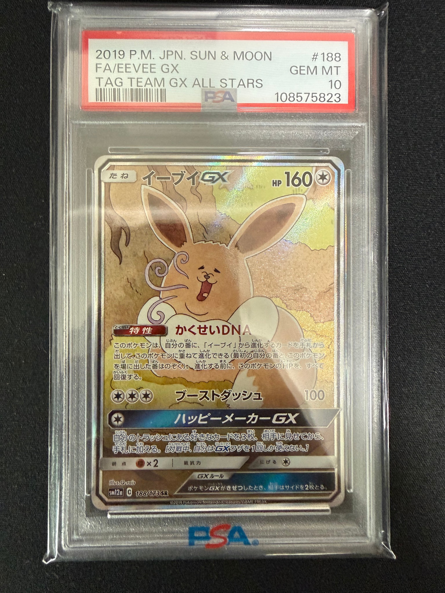 イーブイGX SR: SA[SM12a 188/173](ハイクラスパック「TAG TEAM GX