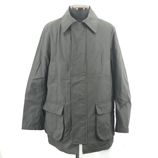 90s-00s★BEAMS/ビームス★コットン/ステンカラーコート/アウター【Mens size -M/チャコールグレー】両内ポケット◆BC467W