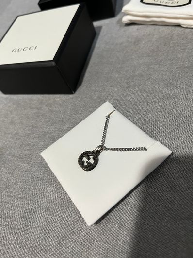 GUCCI Interlocking G Pendant Necklace