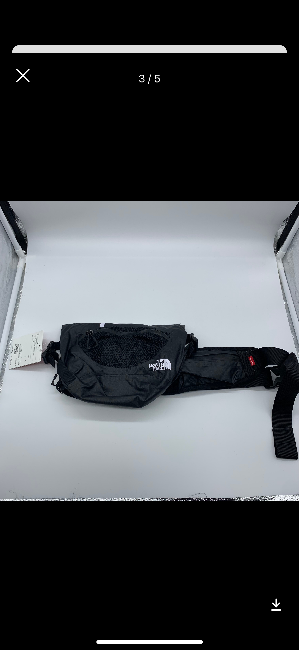 Supreme The North Face Waterproof Waist Bag "Black" NM71712I