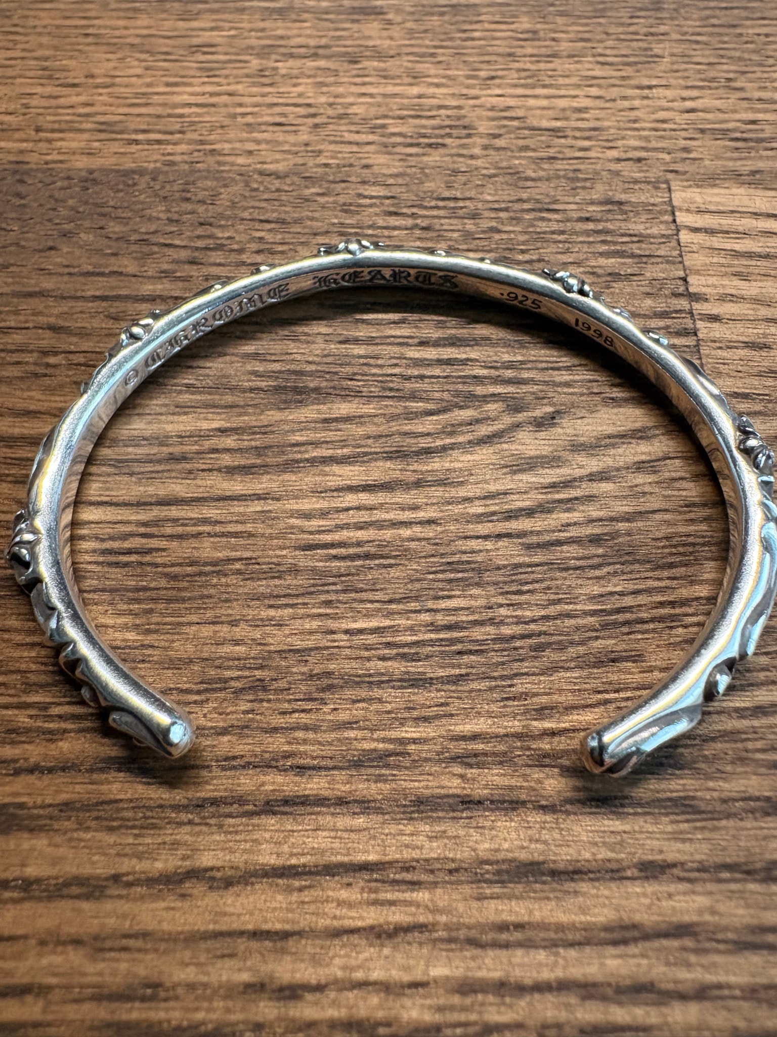 B (目立った傷や汚れなし)】Chrome Hearts SBT スクロール バングル