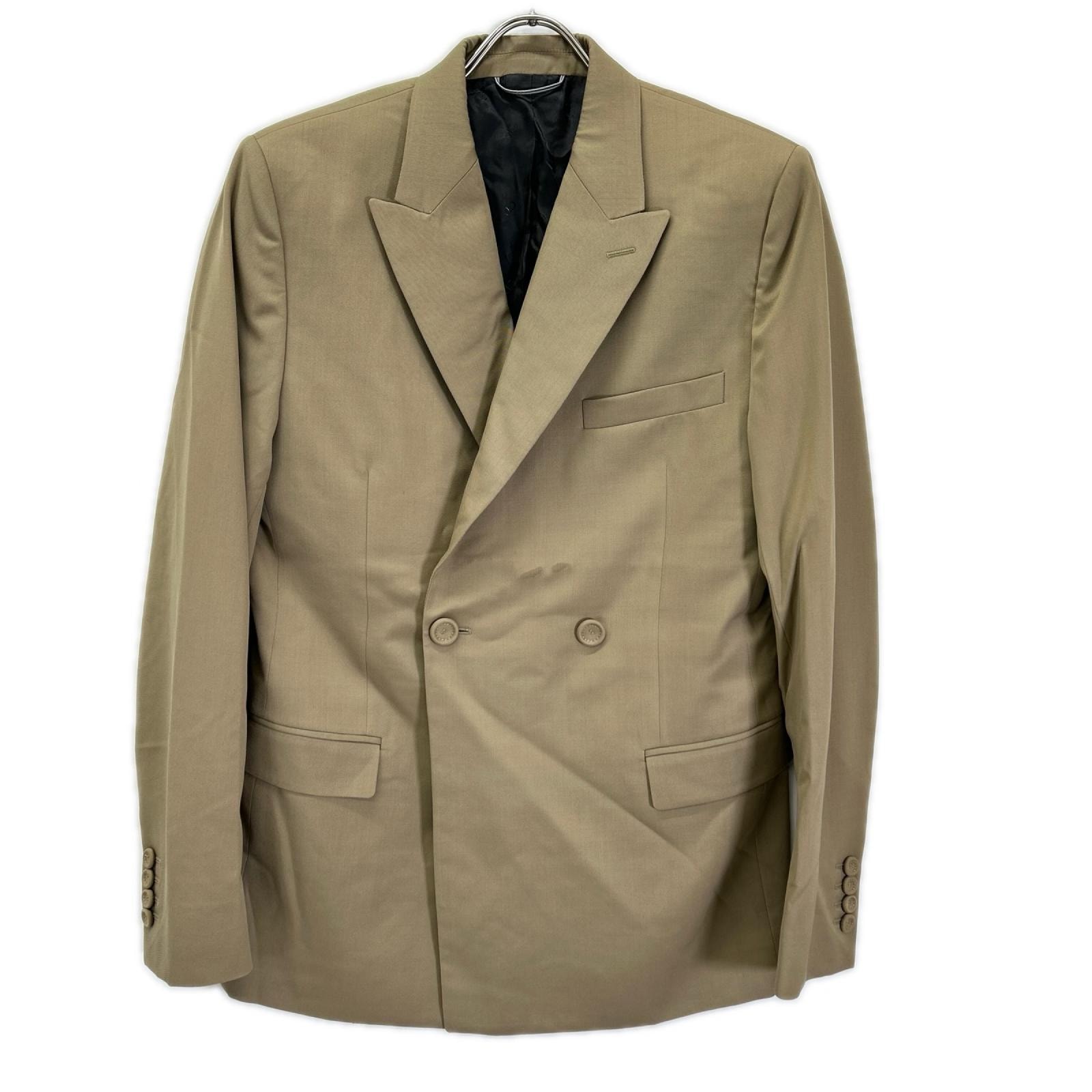 ディオールオム 22aw 023c261c4739 テーラード ジャケット ダブルブレスト ピークドラペル 総裏 CDロゴ裏地 44