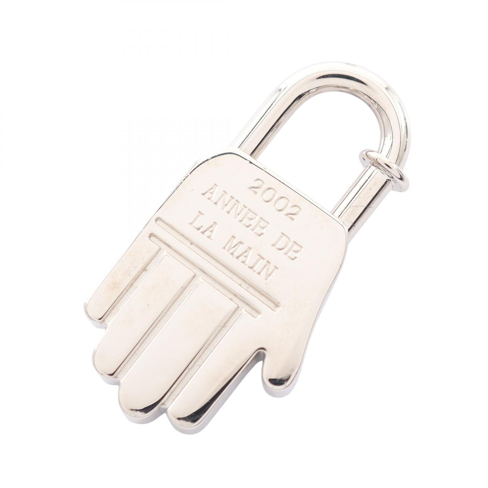 エルメス HERMES カデナチャーム ANNEE DE LA MAIN ハンドモチーフ チャーム アクセサリー メタル レディース シルバー系 【中古】