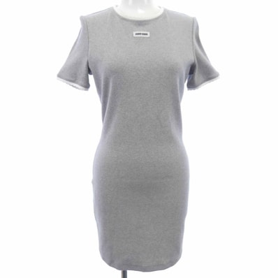 ミュウミュウ MIU MIU コットン ミニドレス MJA846 S232 12HM カットワンピース