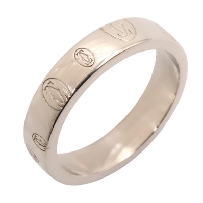 カルティエ CARTIER ハッピーバースデー リング リング・指輪 ジュエリー K18WG(ホワイトゴールド) レディース シルバー系 【中古】